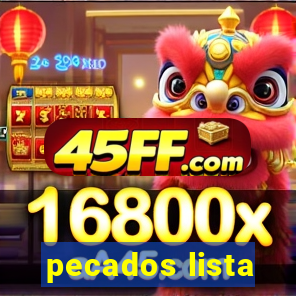 pecados lista